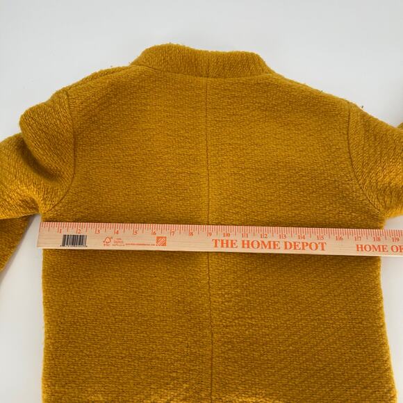 Thakoon Mustard Yellow Alpaca Blend Blazer Jacket Women’s Size 2 Fall Chic - Picture 6 of 6